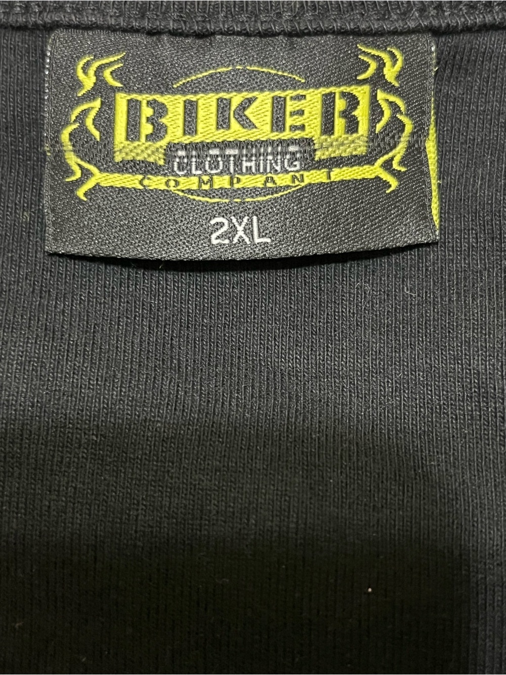 Biker Clothing Co Women’s Black Chains Rhinestones Lone Star Rally 2015 Top 2X - Picture 5 of 8